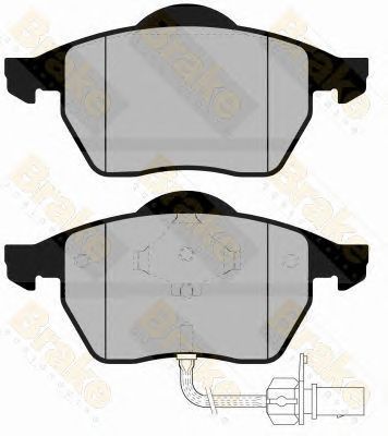 BRAKE ENGINEERING pa1165 -  Комплект тормозных колодок, дисковый тормоз